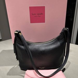 Kate Spade medium shoulder bag in black.